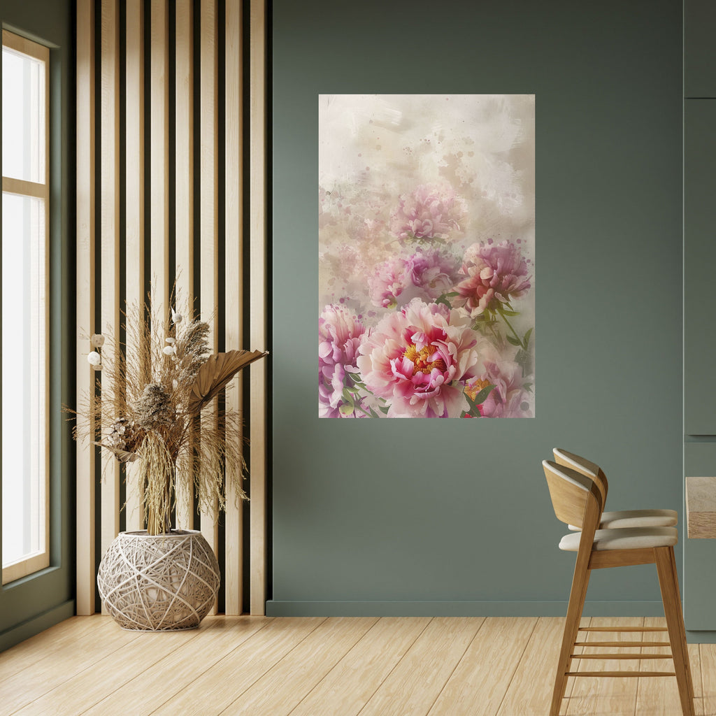 PEONY WHISPER Poster Vertical Autocolante