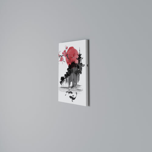 CHERRY SHADOWS Quadro em tela vertical