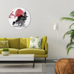 CHERRY SHADOWS Round Wall Art