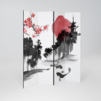CHERRY SHADOWS Biombo Decorativo de 4 Painéis