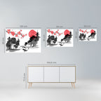 CHERRY SHADOWS Peel and Stick Horizontal Poster