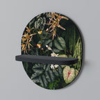 SILENT WILDERNESS Oval Art Shelf In Black Finish