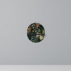 SILENT WILDERNESS Oval Art Shelf In Black Finish