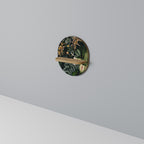 SILENT WILDERNESS Oval Art Shelf In Oak Effect