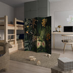 SILENT WILDERNESS Biombo Decorativo de 4 Painéis