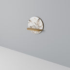 GRACEFUL DAYS Prateleira Redonda Decorativa em Efeito Carvalho