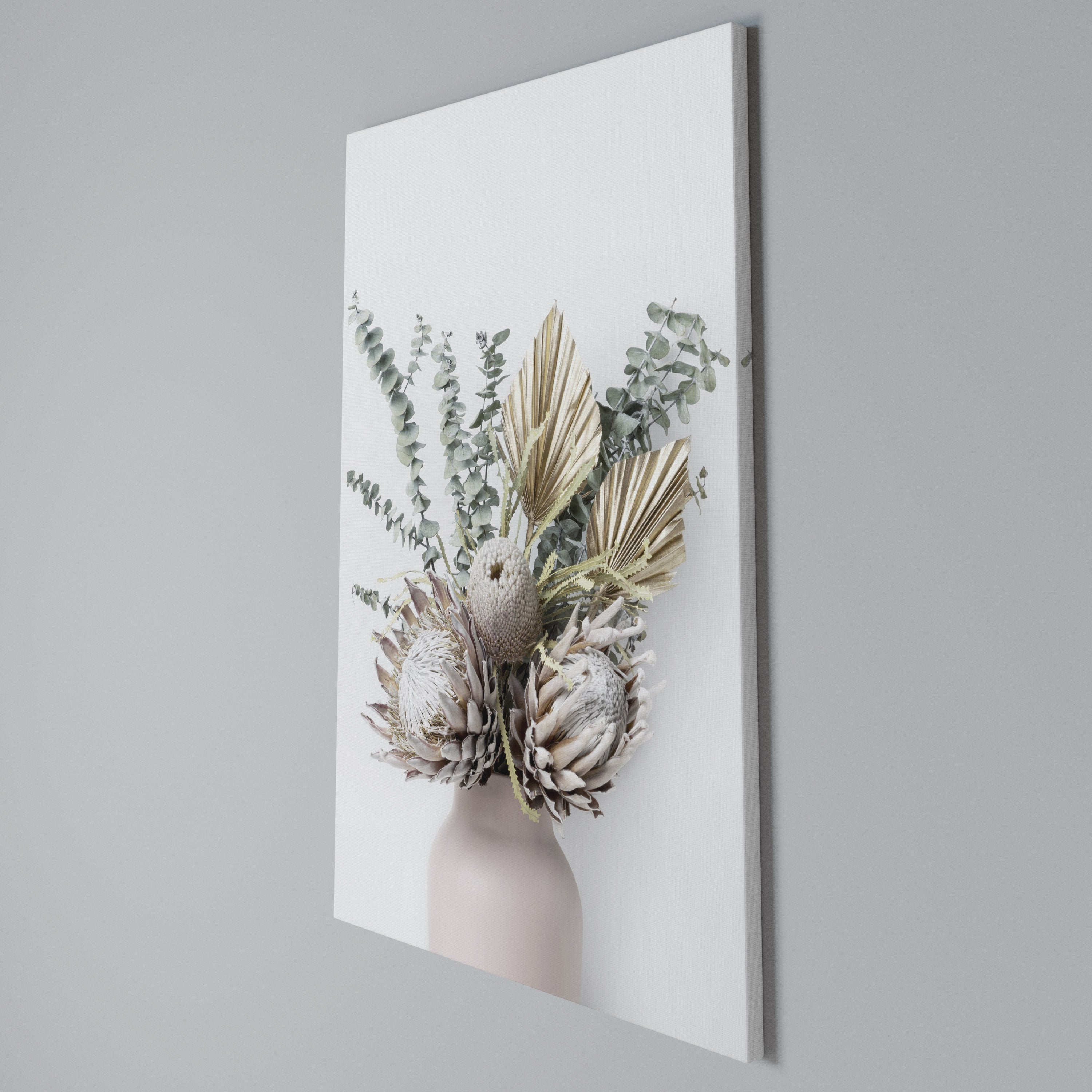 NATURE'S GOLDEN WHIMSY Quadro em tela vertical