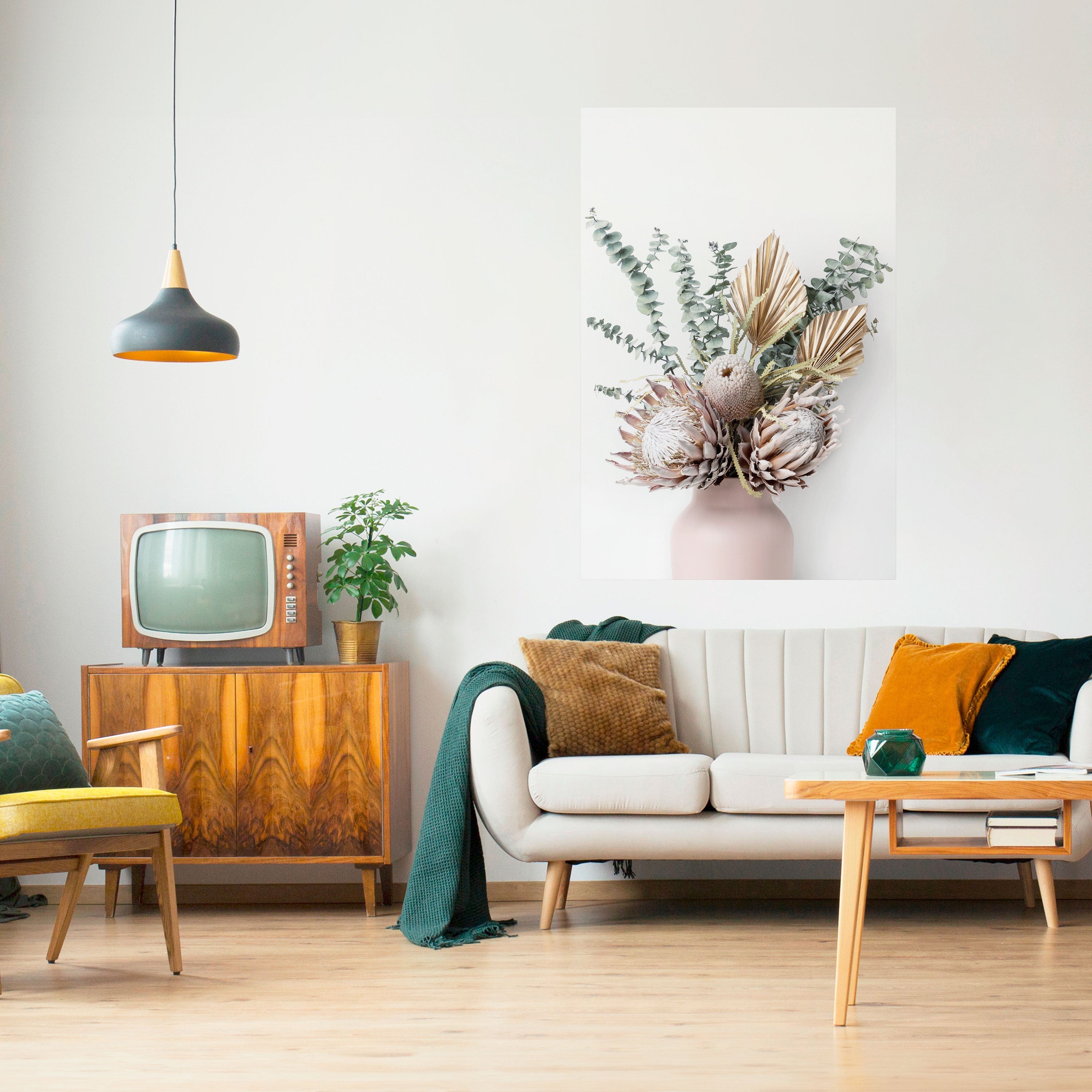 NATURE'S GOLDEN WHIMSY Poster Vertical Autocolante