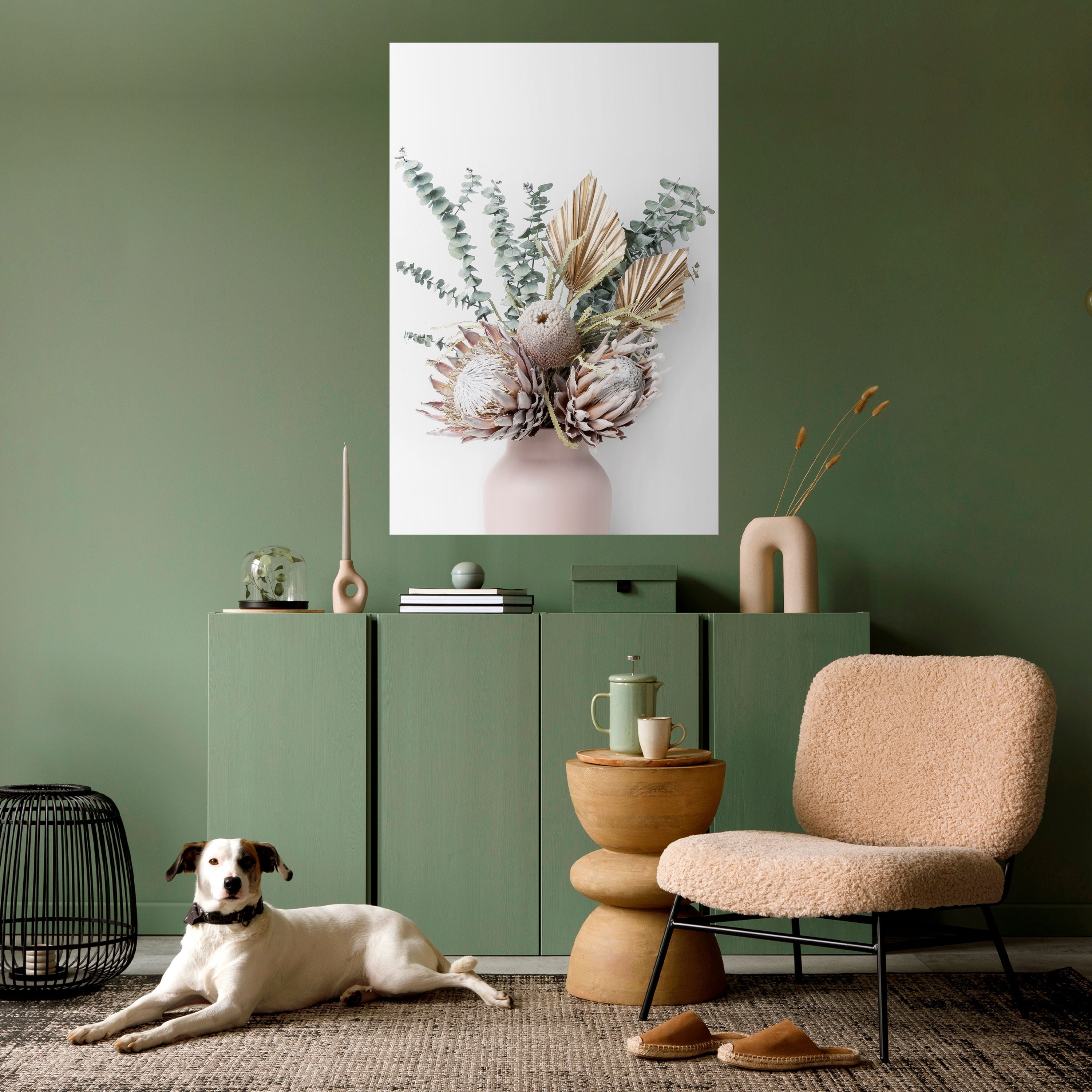 NATURE'S GOLDEN WHIMSY Poster Vertical Autocolante
