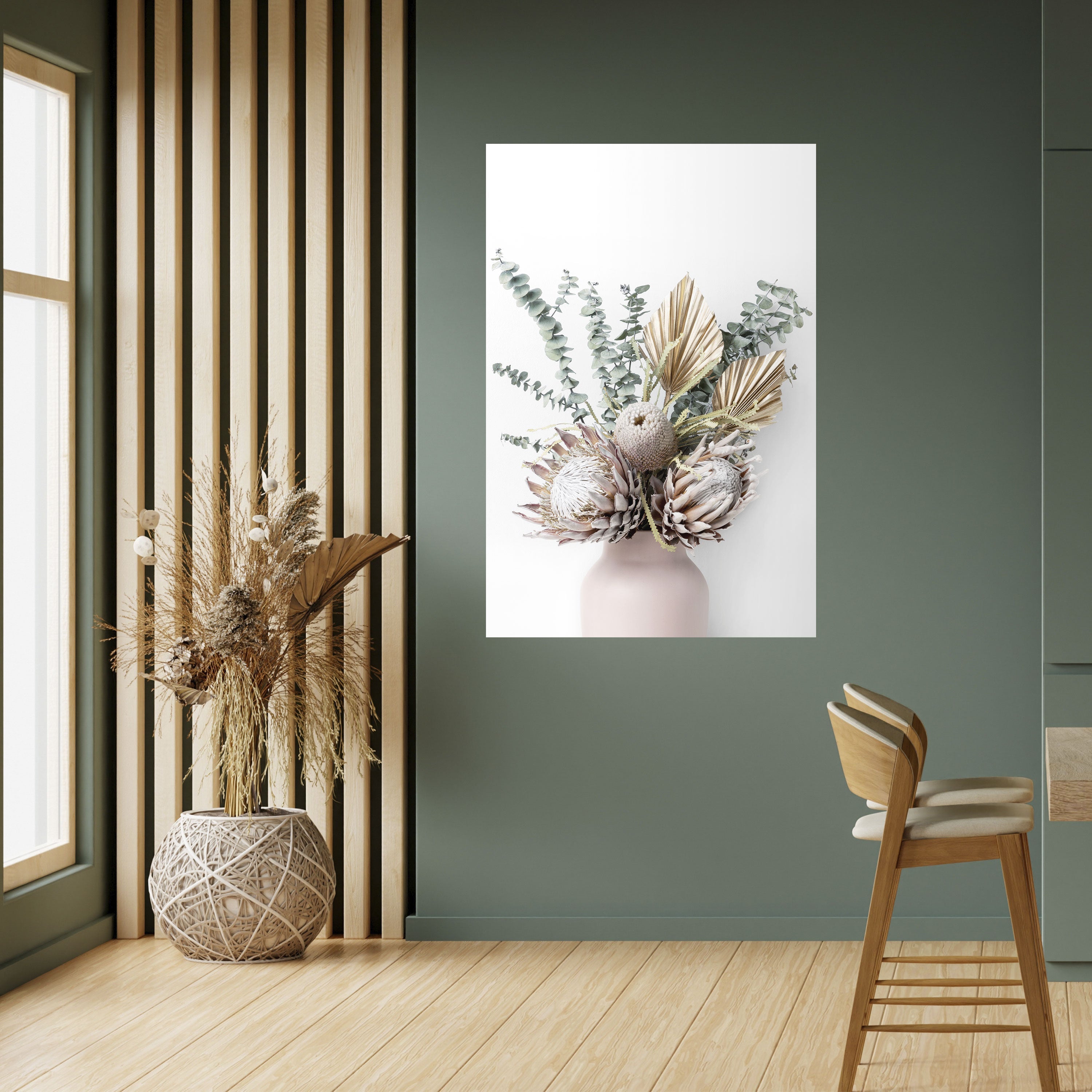 NATURE'S GOLDEN WHIMSY Poster Vertical Autocolante