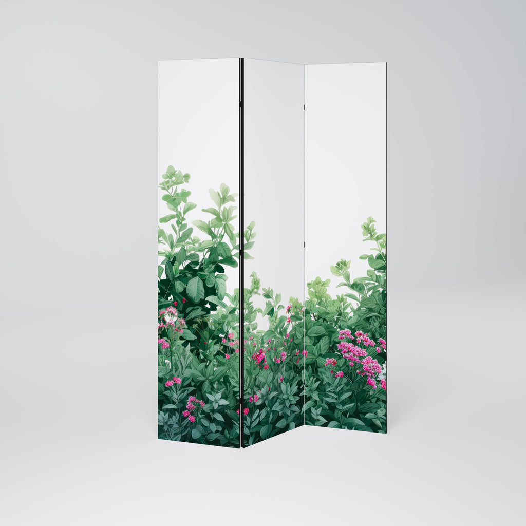 FLORAL SERENITY BARRIER Decorative 3-Panel Room Divider