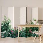 FLORAL SERENITY BARRIER Biombo Decorativo de 6 Painéis