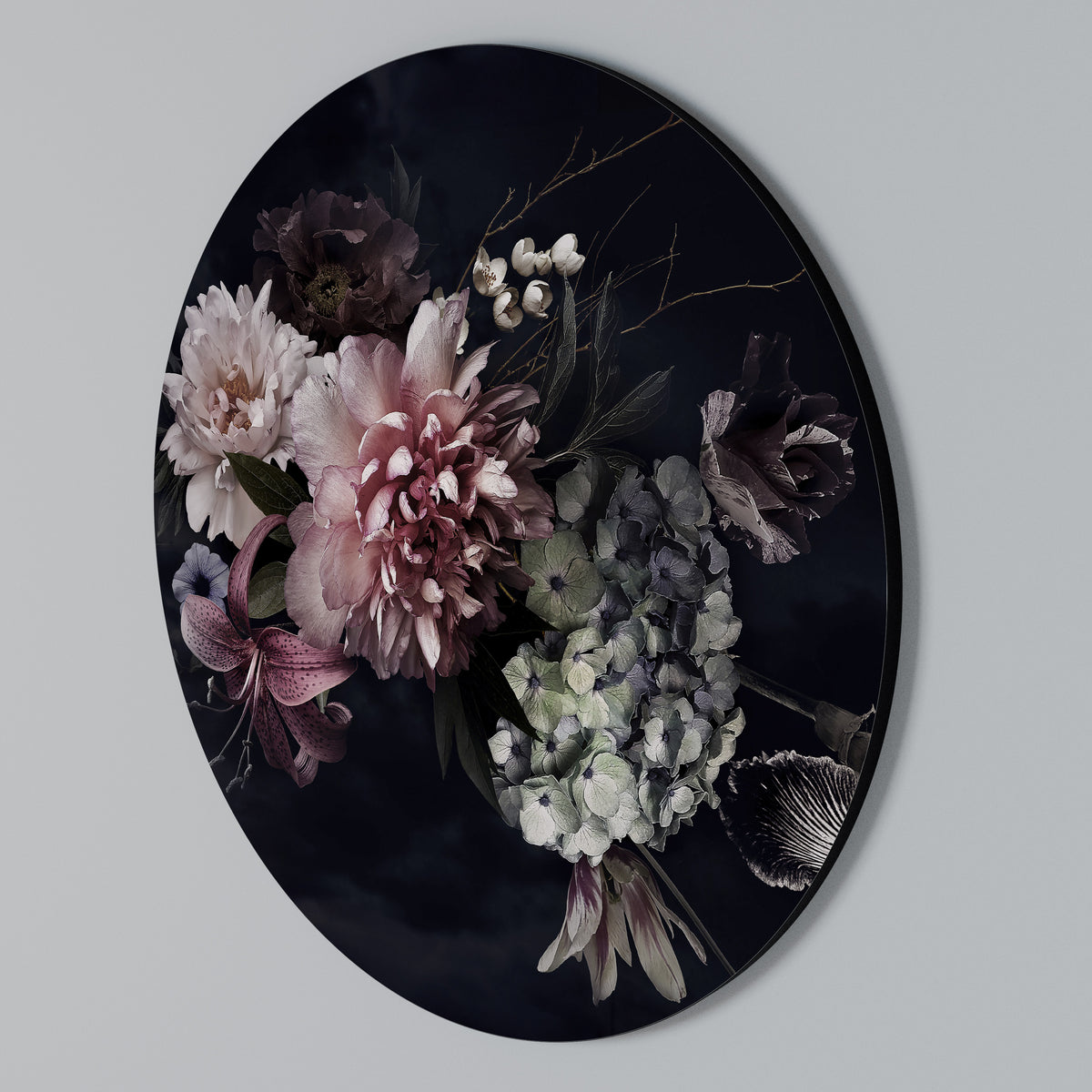 PURE BLOSSOM Arte de Parede Redonda