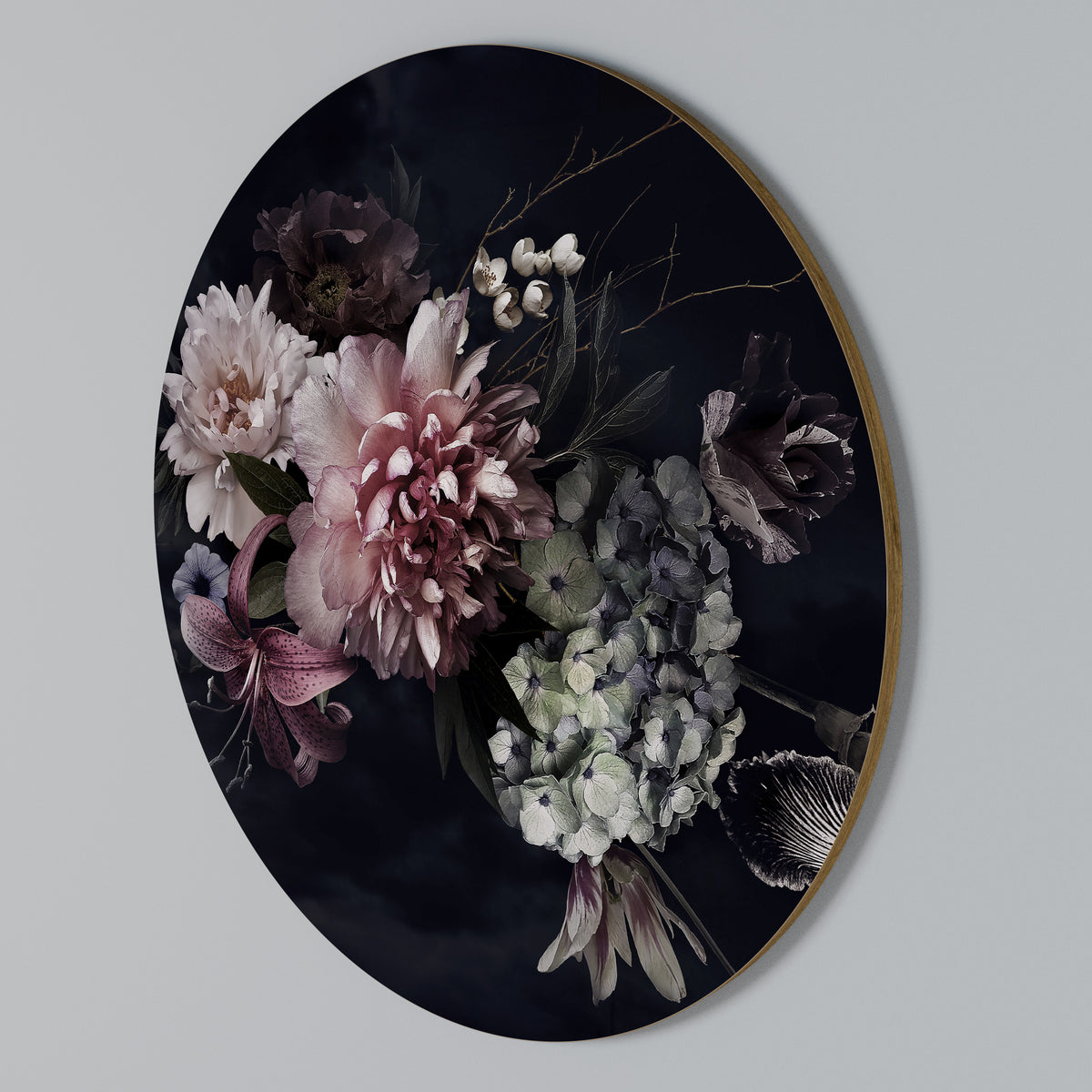 PURE BLOSSOM Arte de Parede Redonda