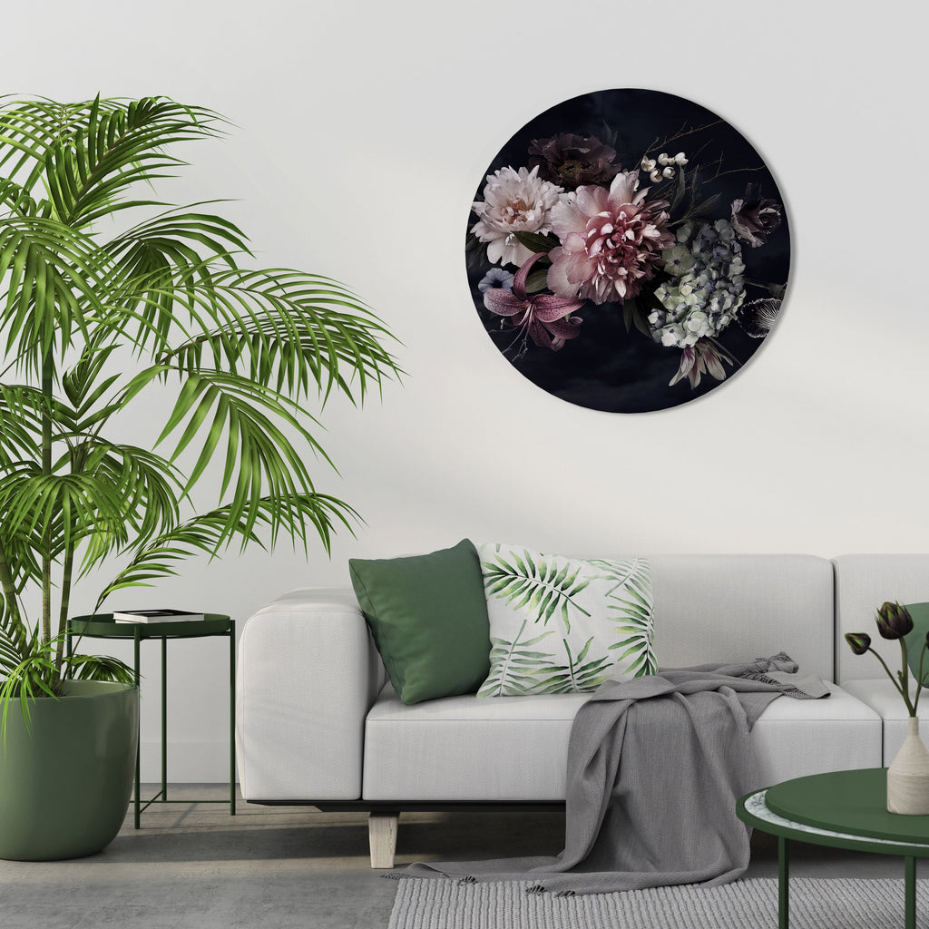 PURE BLOSSOM Quadro Redondo Decorativo