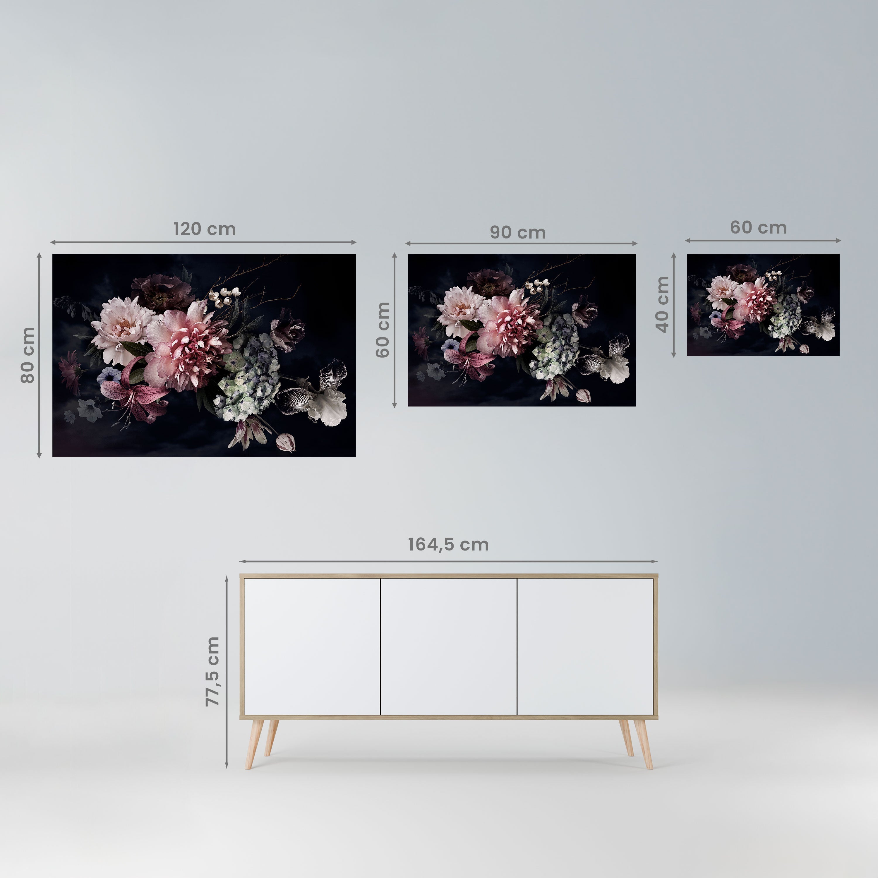 PURE BLOSSOM Peel and Stick Horizontal Poster
