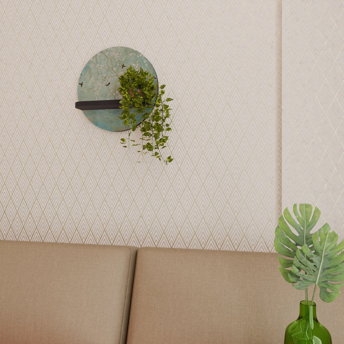 BLOOMING CHARM Art Shelf