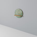 BLOOMING CHARM Prateleira Redonda Decorativa em Efeito Carvalho