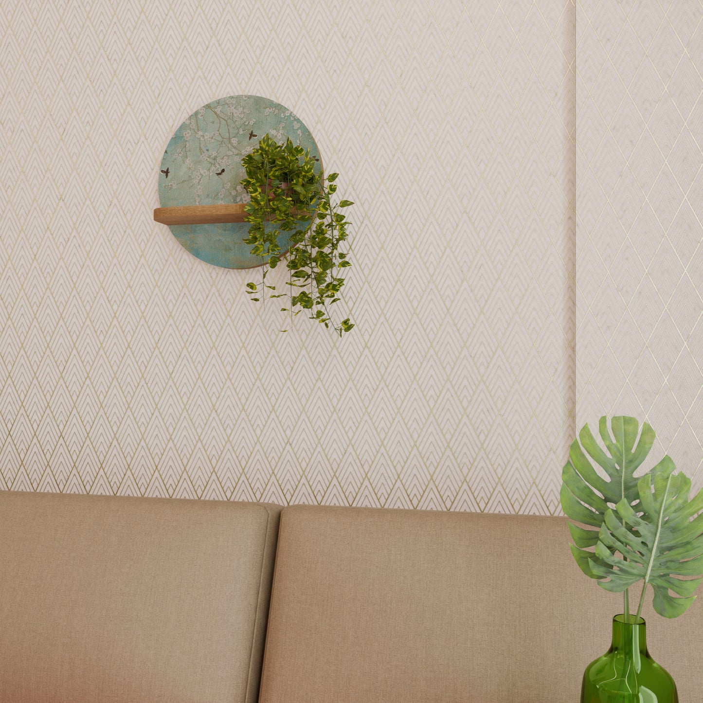 BLOOMING CHARM Art Shelf