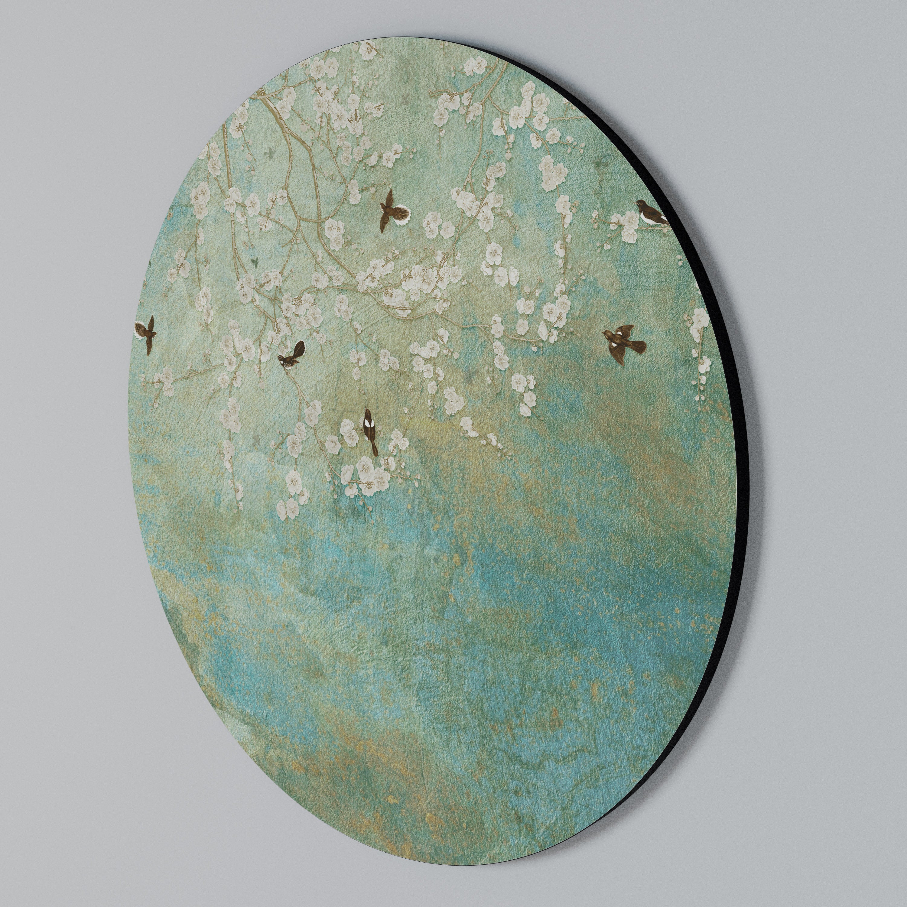 BLOOMING CHARM Arte de Parede Redonda