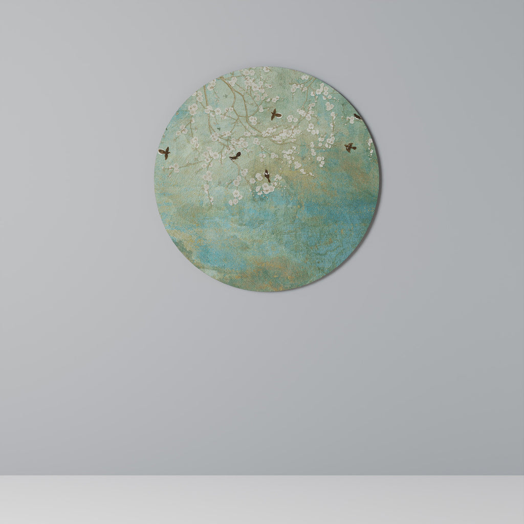 BLOOMING CHARM Round Wall Art