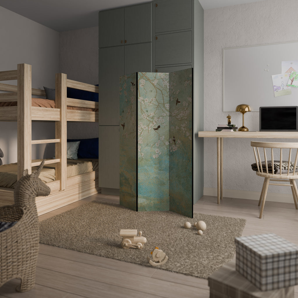 BLOOMING CHARM Biombo de 3 Painéis