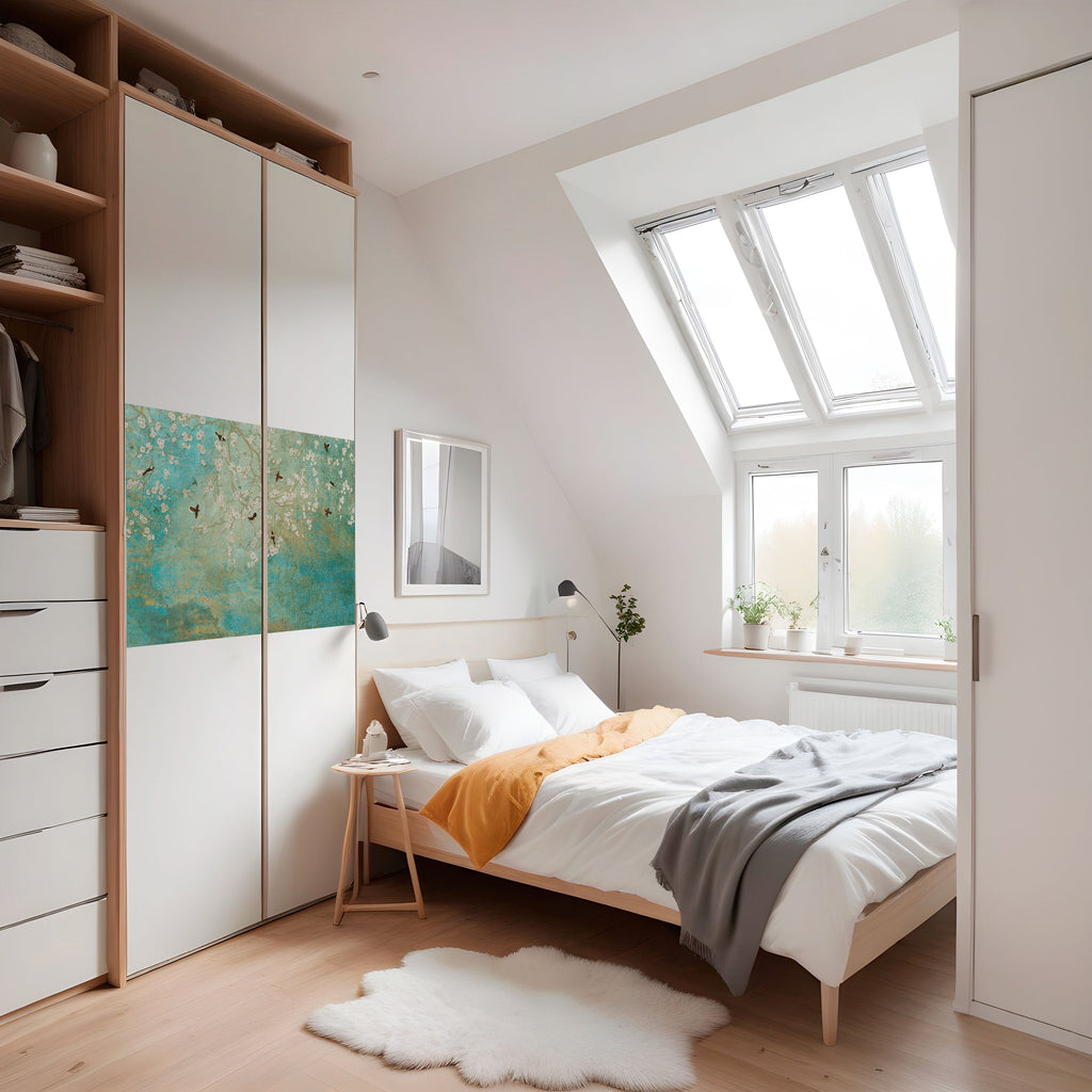 BLOOMING CHARM Peel and Stick Horizontal Poster