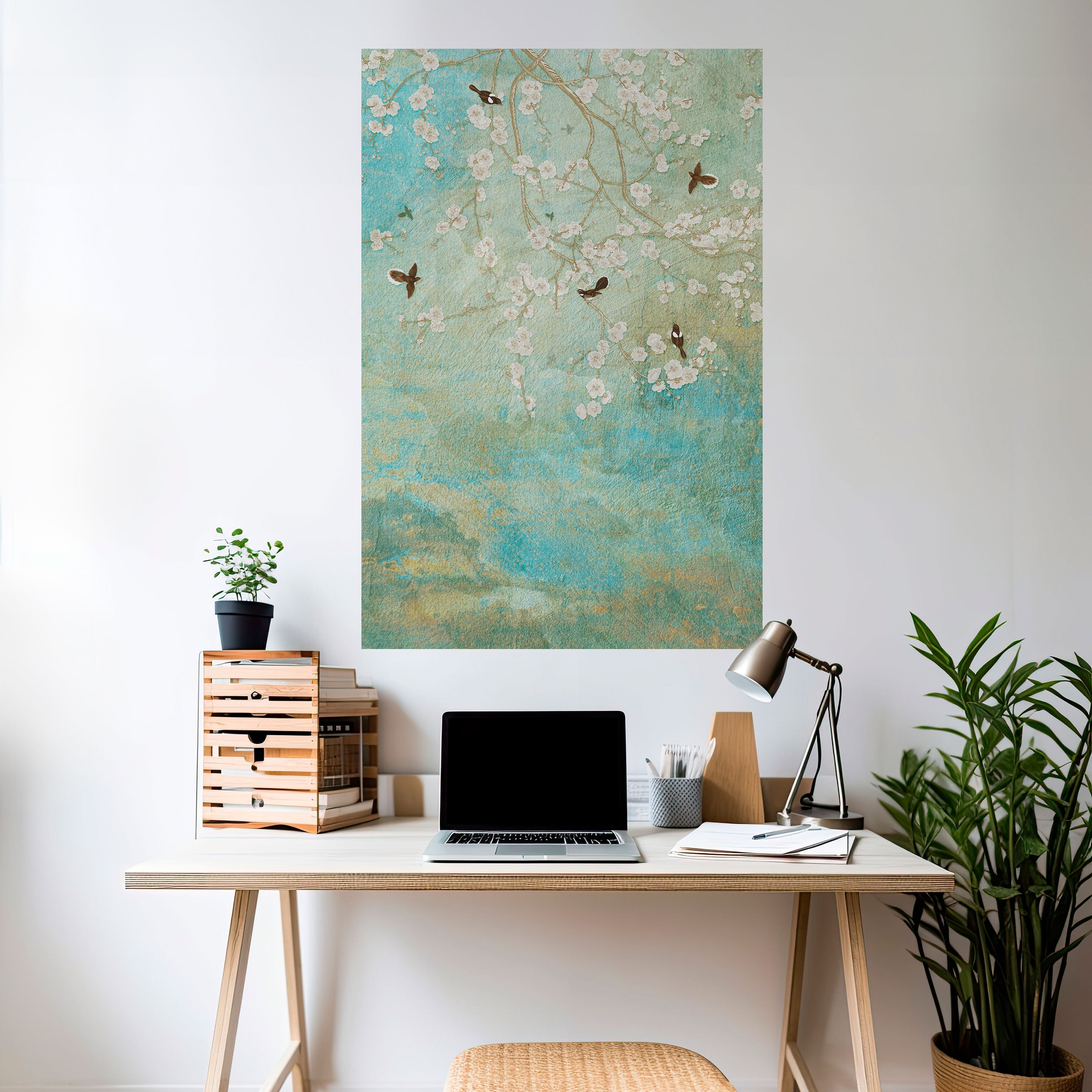 BLOOMING CHARM Poster Vertical Autocolante