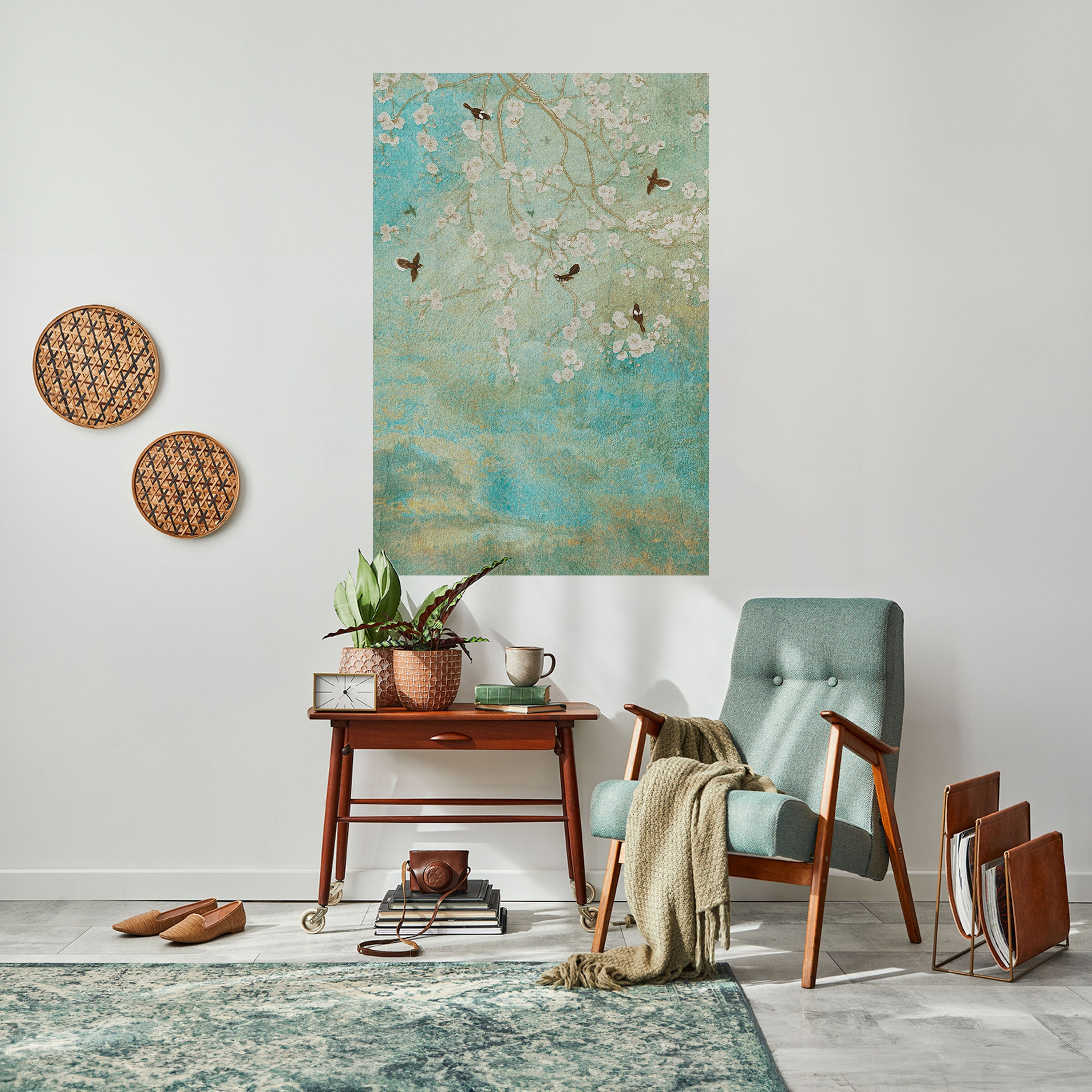 BLOOMING CHARM Poster Vertical Autocolante