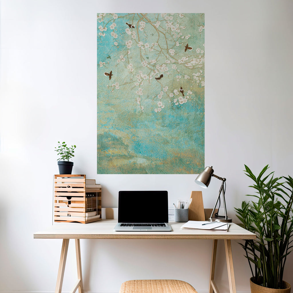 BLOOMING CHARM Poster Vertical Autocolante