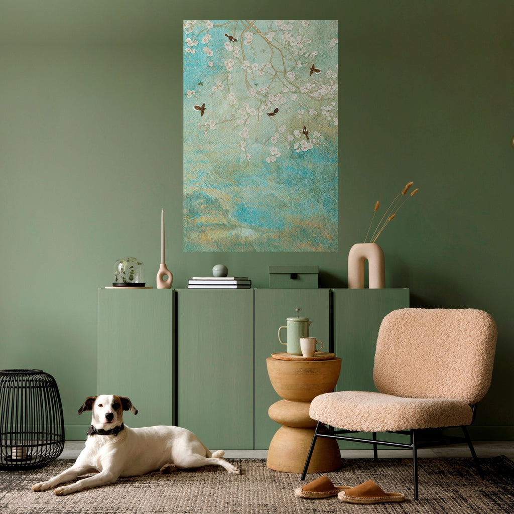 BLOOMING CHARM Poster Vertical Autocolante