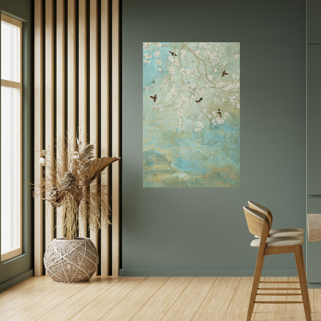 BLOOMING CHARM Poster Vertical Autocolante