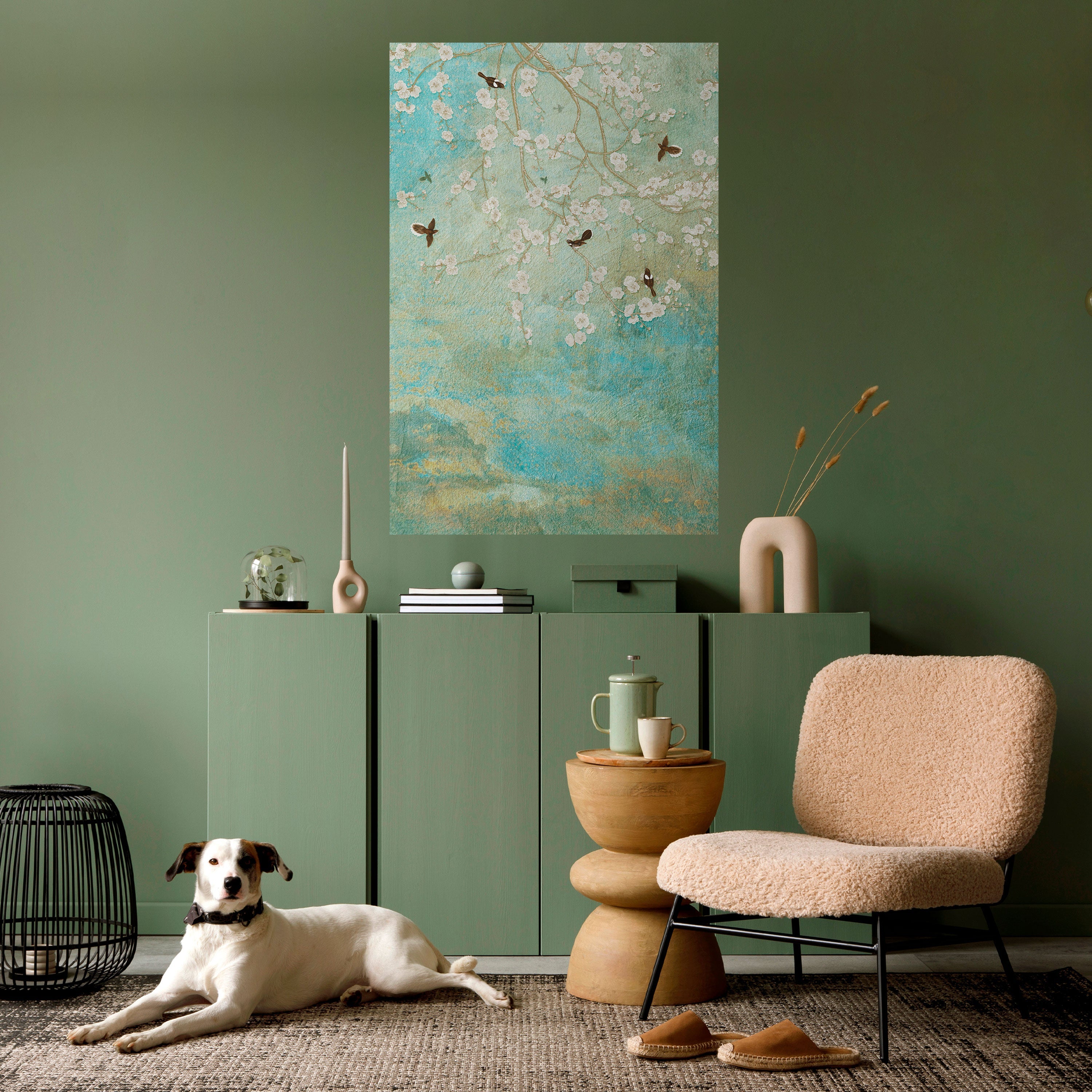 BLOOMING CHARM Poster Vertical Autocolante