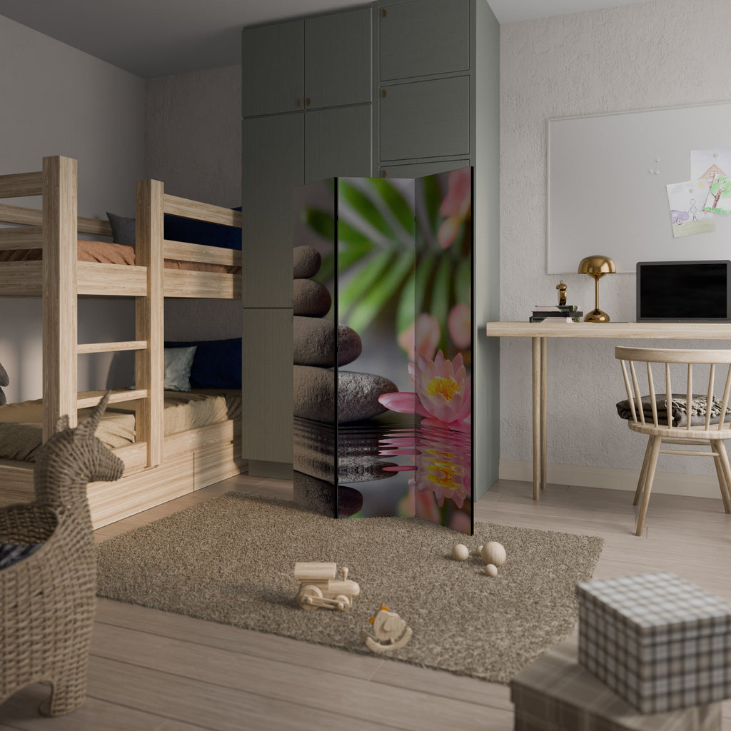 CALMING REFLECTIONS Biombo Decorativo de 3 Painéis