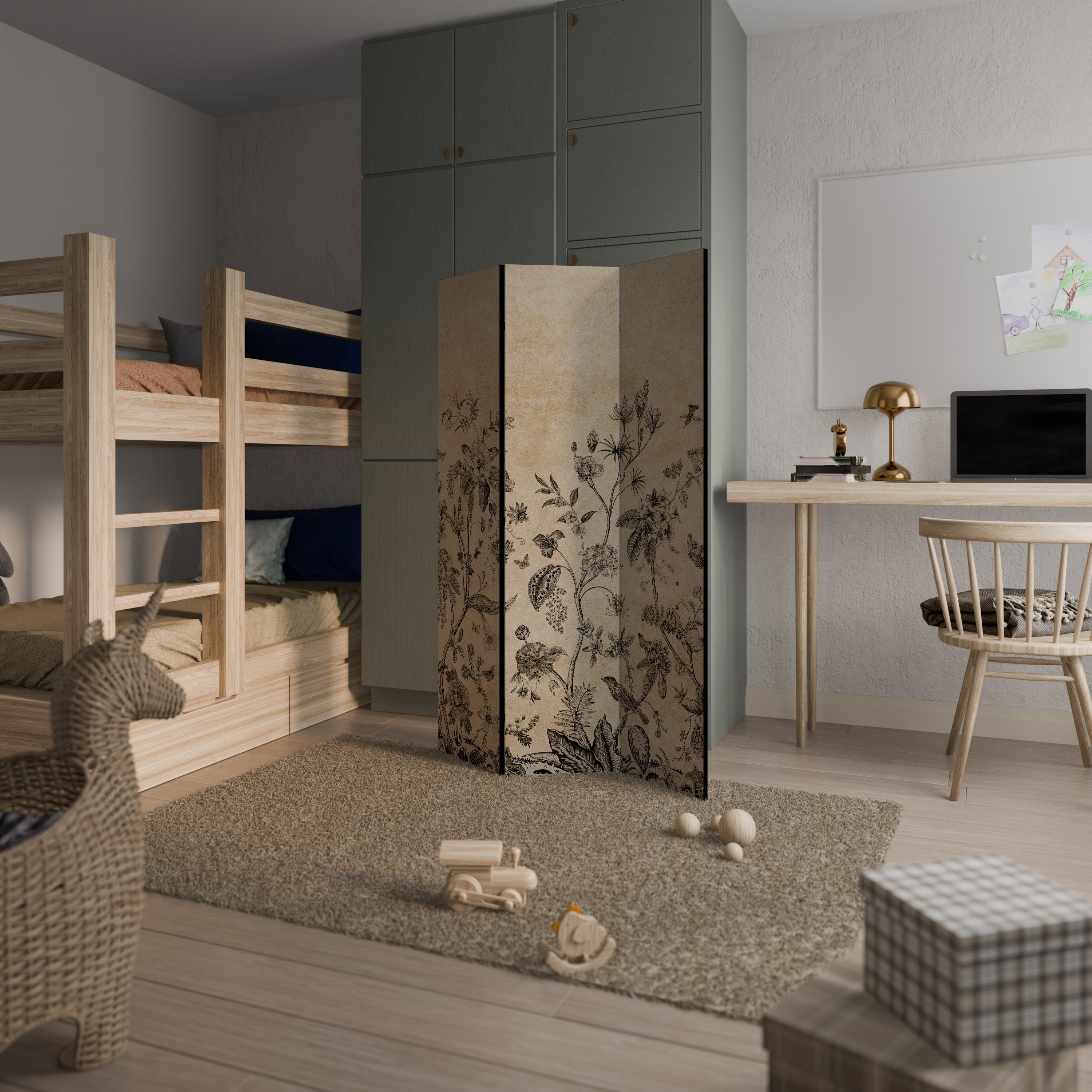 GLADE ESSENCE Biombo Decorativo de 3 Painéis