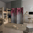 SERENE FLOWER FOLD Biombo Decorativo de 4 Painéis