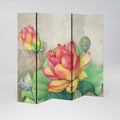 WHISPERING LOTUS BLOOMS 5-Panel Room Divider
