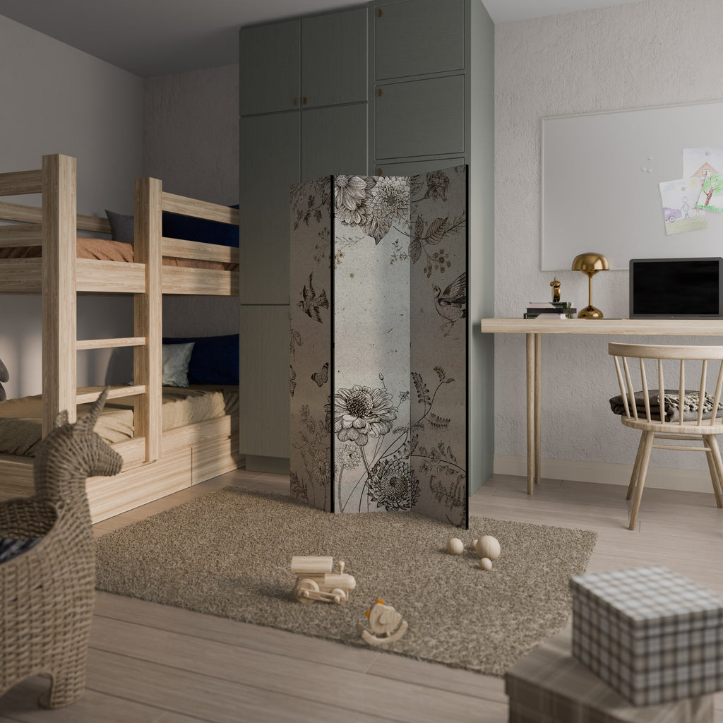 FLY ME TO THE SUN Biombo Decorativo de 3 Painéis