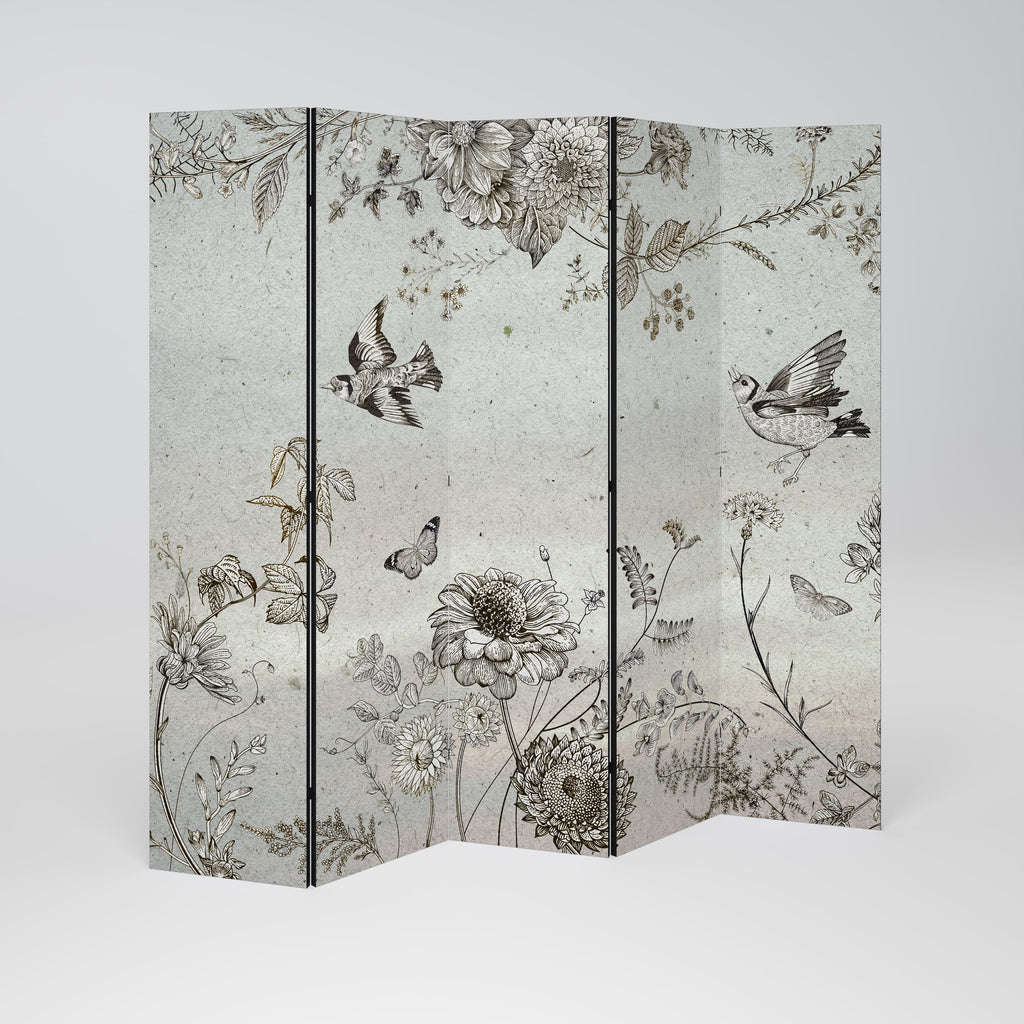 FLY ME TO THE SUN Decorative 5-Panel Room Divider