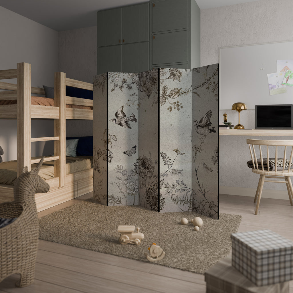 FLY ME TO THE SUN 5-Panel Room Divider