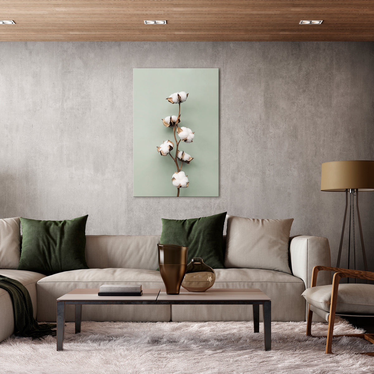 COTTON DREAMS UNFOLDED Quadro em tela vertical