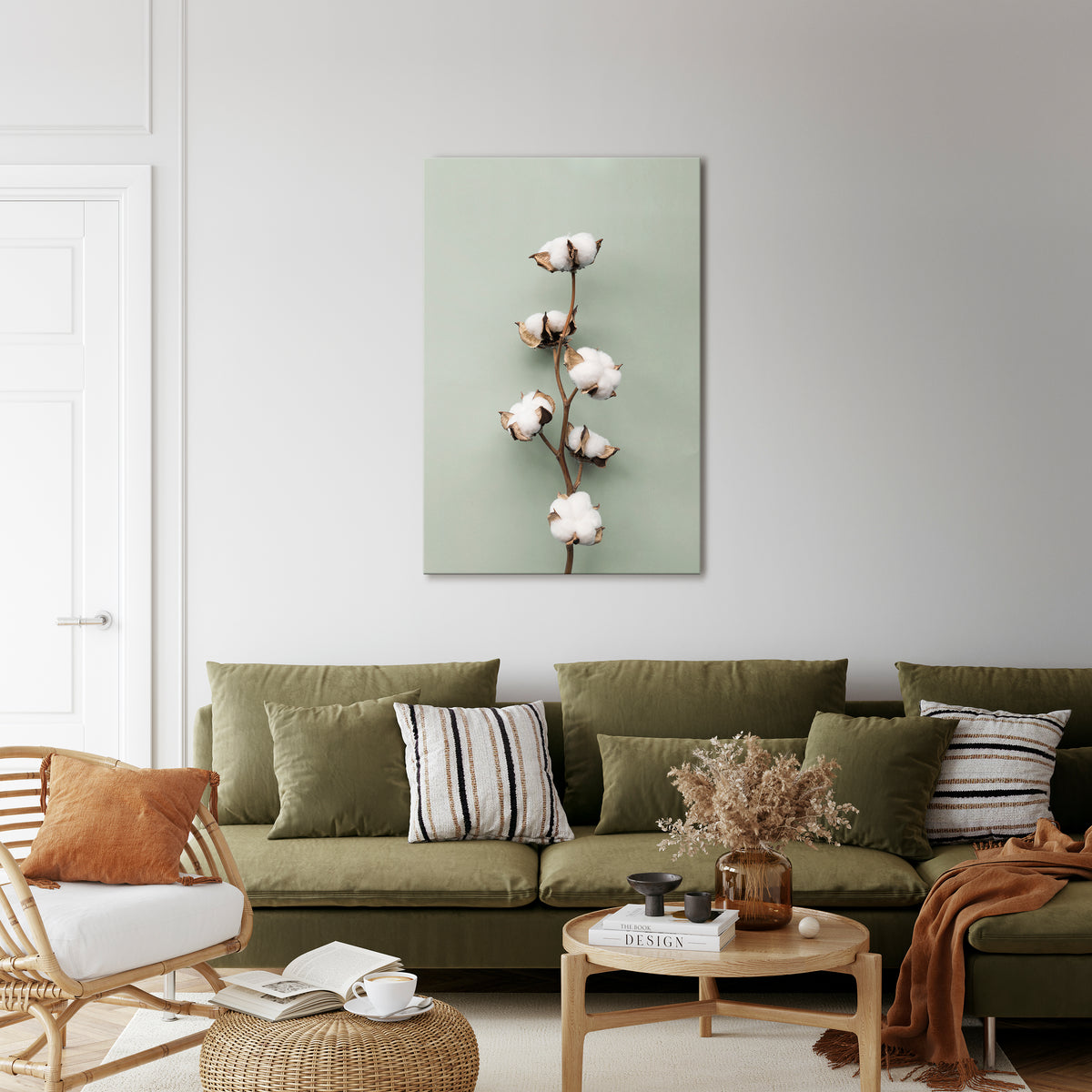 COTTON DREAMS UNFOLDED Quadro em tela vertical