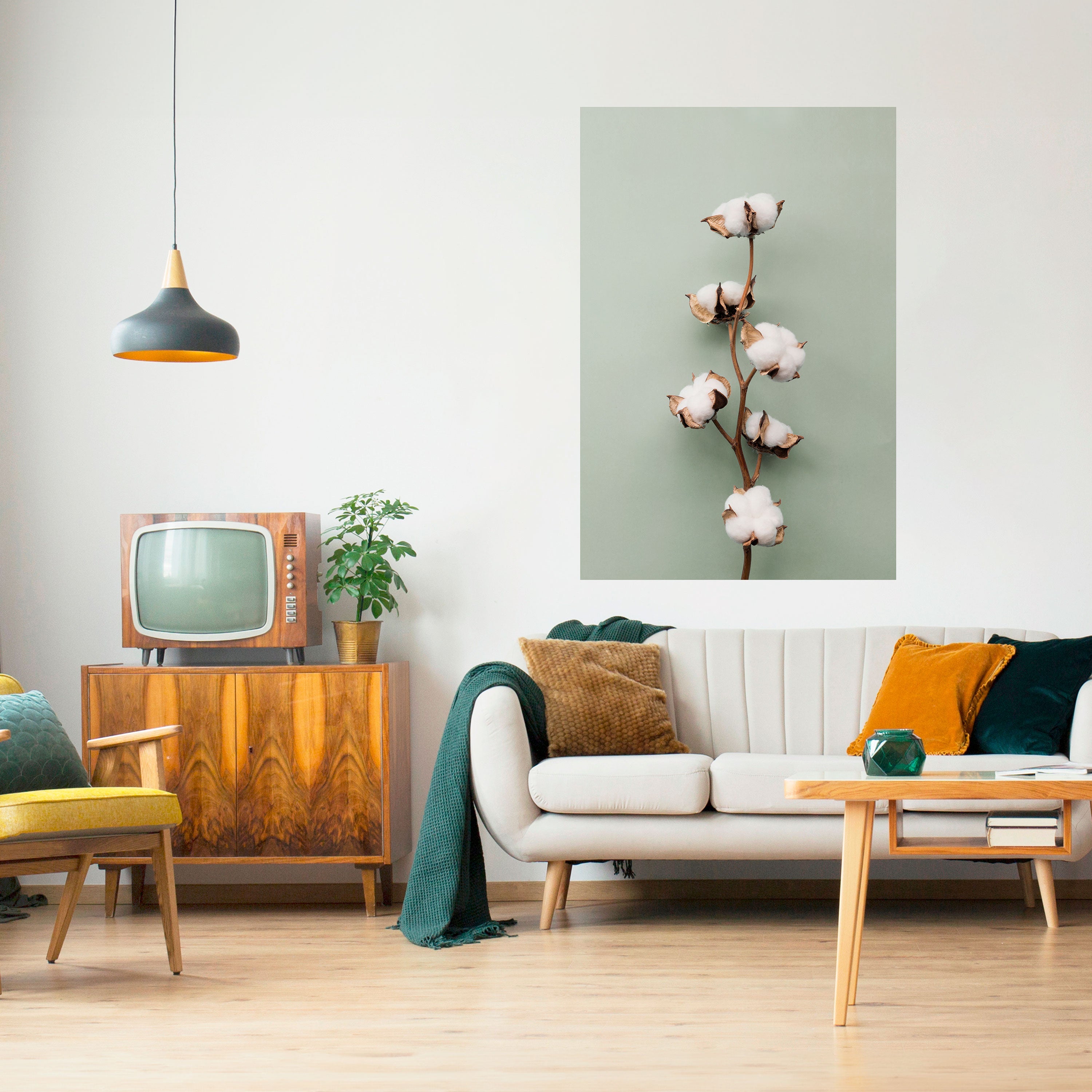 COTTON DREAMS UNFOLDED Poster Vertical Autocolante