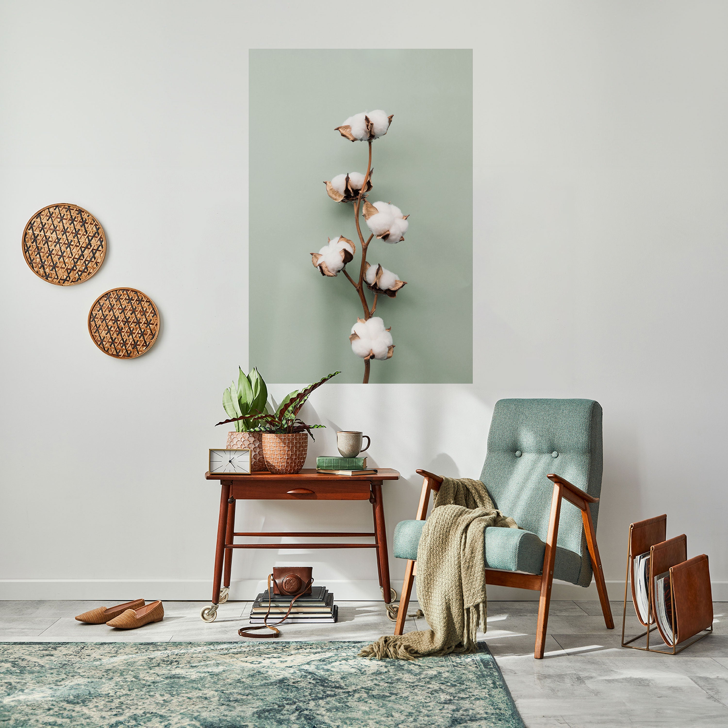 COTTON DREAMS UNFOLDED Poster Vertical Autocolante