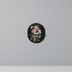 LUSH ELEGANCE Prateleira Oval Decorativa em Acabamento Preto