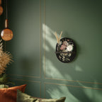 LUSH ELEGANCE Prateleira Oval Decorativa em Acabamento Preto