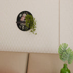 LUSH ELEGANCE Prateleira Oval Decorativa em Acabamento Preto