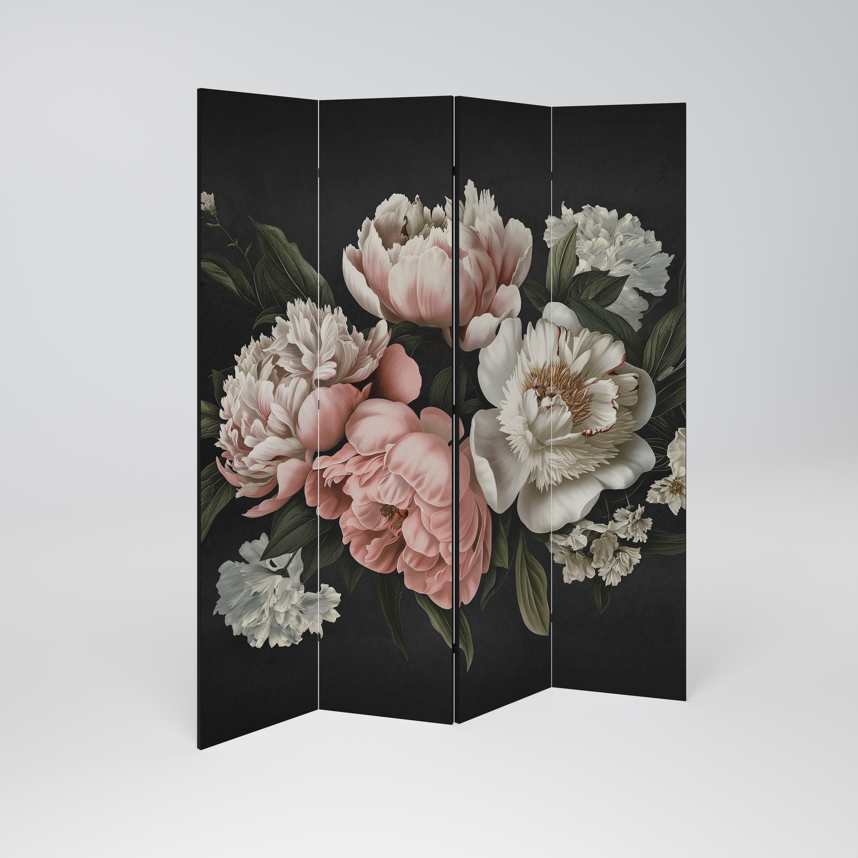 LUSH ELEGANCE Biombo Decorativo de 4 Painéis