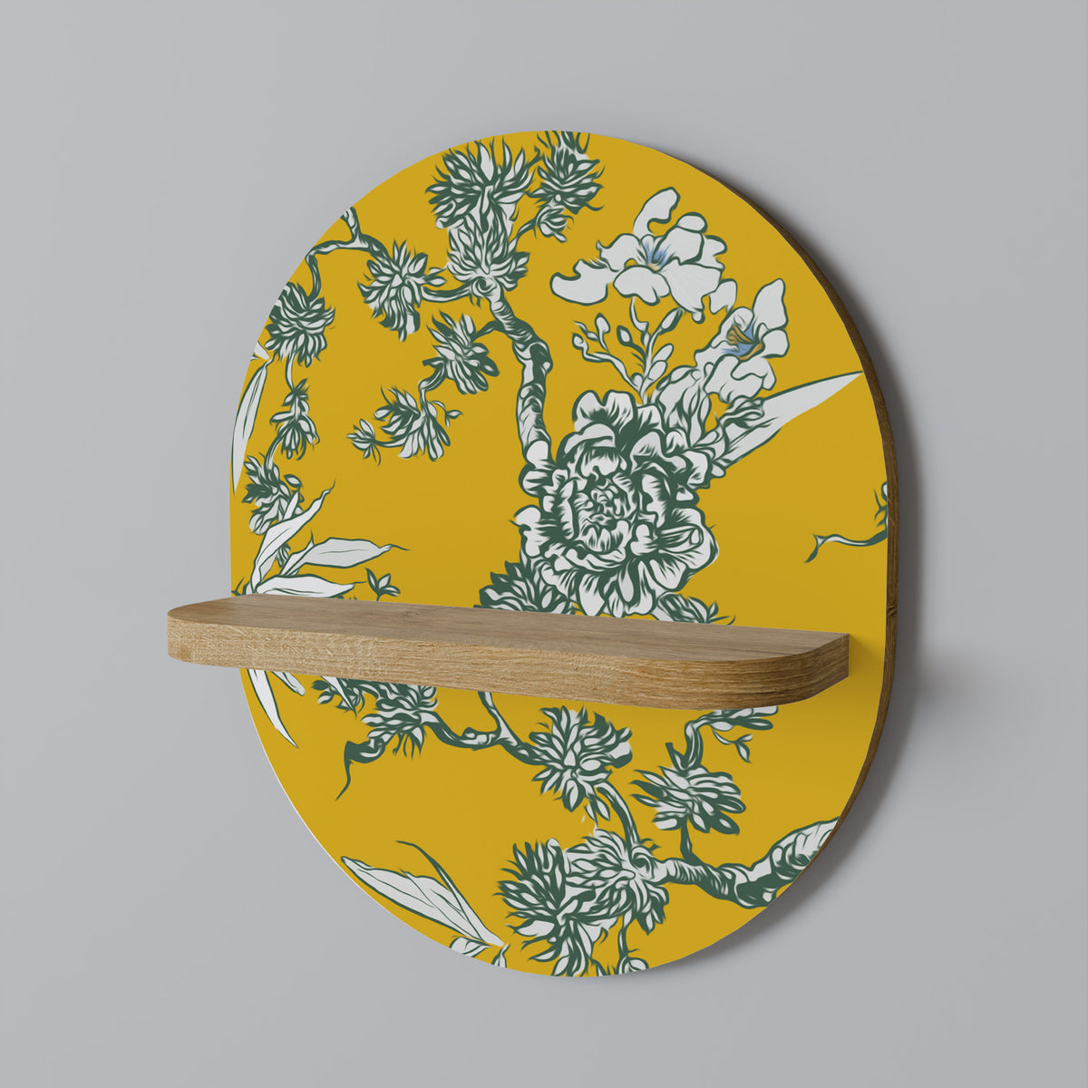 YELLOW CHINOISERIE Art Shelf