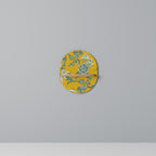 YELLOW CHINOISERIE Prateleira Oval Decorativa em Efeito Carvalho